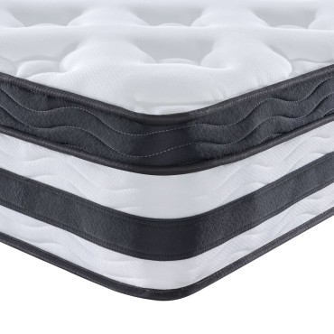 vidaXL Στρώμα με Pocket Springs Μεσαία Σκληρότητα 80x200cm 1 τεμ. - Μονό