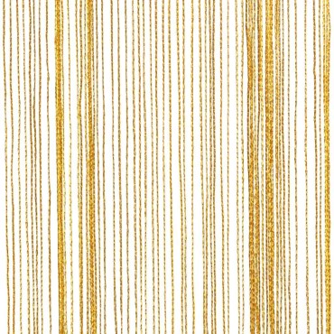vidaXL Κουρτίνες String 2 τεμάχια Χρυσό 140x250cm