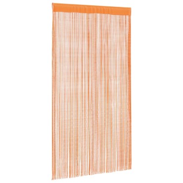 vidaXL Κουρτίνες με Κρόσσια 2 τεμ. Πορτοκαλί 140x250cm