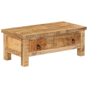vidaXL Τραπεζάκι Σαλονιού 90x45x35cm από Μασίφ Ξύλο Μάνγκο 1 τεμ.