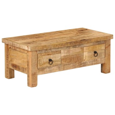 vidaXL Τραπεζάκι Σαλονιού 90x45x35cm από Μασίφ Ξύλο Μάνγκο 1 τεμ.