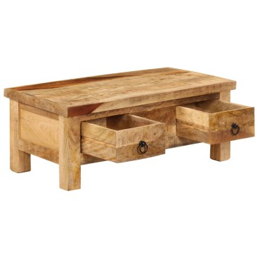 vidaXL Τραπεζάκι Σαλονιού 90x45x35cm από Μασίφ Ξύλο Μάνγκο 1 τεμ.