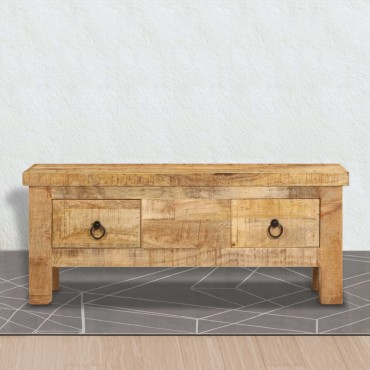 vidaXL Τραπεζάκι Σαλονιού 90x45x35cm από Μασίφ Ξύλο Μάνγκο 1 τεμ.