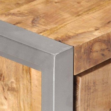 vidaXL Συρταριέρα 60x35x70cm από Ακατέργαστο Ξύλο Μάνγκο 1 τεμ.