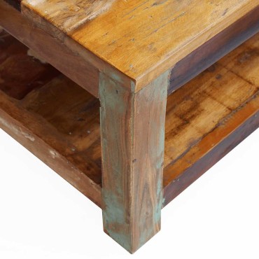 vidaXL Τραπεζάκι Σαλονιού 90x45x35cm Ανακυκλωμένο Ξύλο 1 τεμ.
