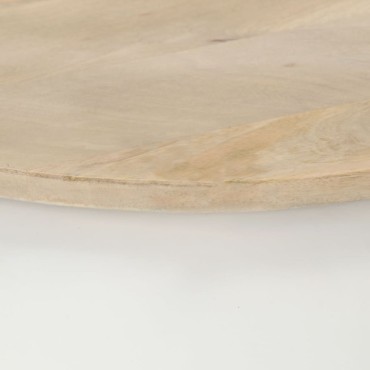 vidaXL Τραπεζάκι Σαλονιού Λευκό 51x51x27cm από Μασίφ Ξύλο Μάνγκο 1 τεμ.