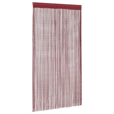vidaXL Κουρτίνες με Κρόσσια 2 τεμ. Μπορντό 100x250cm