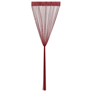 vidaXL Κουρτίνες με Κρόσσια 2 τεμ. Μπορντό 100x250cm