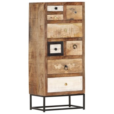 vidaXL Συρταριέρα 45x30x105cm από Μασίφ Ανακυκλωμένο Ξύλο 1 τεμ.