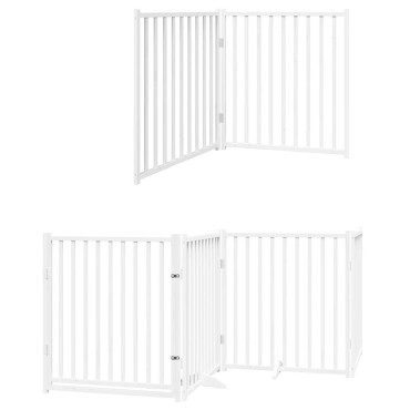 vidaXL Διαχωριστικό Σκύλων/Πόρτα Πτυσσόμενο 10 Πάνελ 800εκ Ξύλο Λεύκας