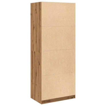 vidaXL Ντουλάπα Αρτισιανή Δρυς 80x50x200cm από Επεξεργασμένο Ξύλο 1 τεμ.