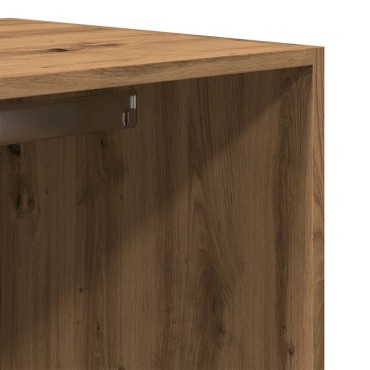 vidaXL Ντουλάπα Αρτισιανή Δρυς 80x50x200cm από Επεξεργασμένο Ξύλο 1 τεμ.