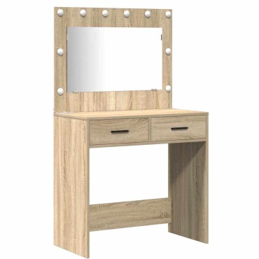 vidaXL Τραπέζι περιποίησης 2 τεμ. Καφέ 78,5x41x135 εκ