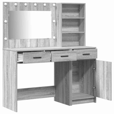 vidaXL Τραπέζι περιποίησης 2 τεμ. Γκρι 78,5x41x135 εκ