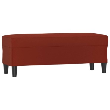 vidaXL Πάγκος Μπορντό 100x35x41cm Υφασμάτινος 1 τεμ.
