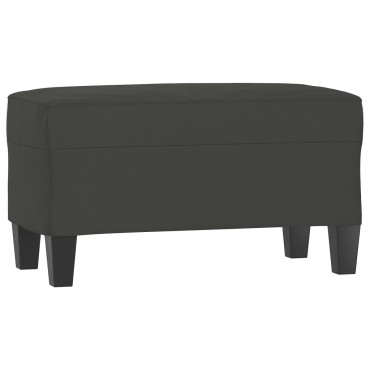 vidaXL Πάγκος Σκούρο Γκρι 70x35x41cm από Ύφασμα Μικροϊνών 1 τεμ.