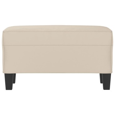 vidaXL Πάγκος Κρεμ 70x35x41cm από Ύφασμα Μικροϊνών 1 τεμ.