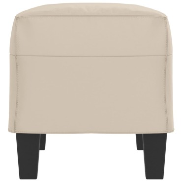 vidaXL Πάγκος Κρεμ 70x35x41cm από Ύφασμα Μικροϊνών 1 τεμ.