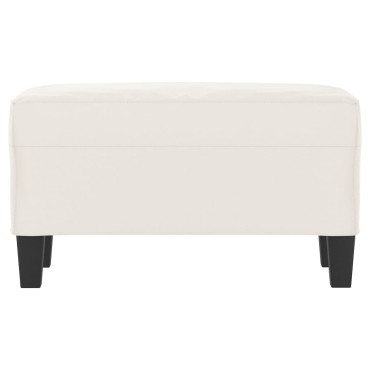 vidaXL Πάγκος Μπεζ 70x35x41cm από Ύφασμα Μικροϊνών 1 τεμ.