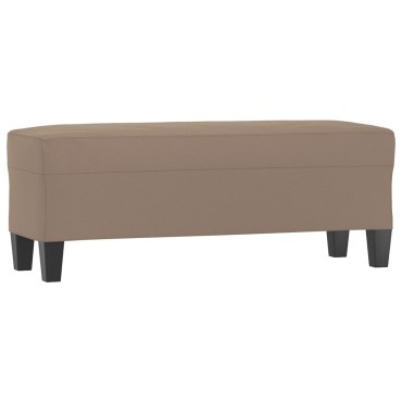 vidaXL Πάγκος Taupe 100x35x41cm από Ύφασμα Μικροϊνών 1 τεμ.