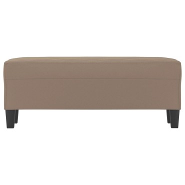 vidaXL Πάγκος Taupe 100x35x41cm από Ύφασμα Μικροϊνών 1 τεμ.