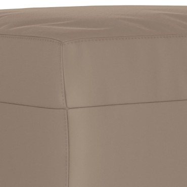 vidaXL Πάγκος Taupe 100x35x41cm από Ύφασμα Μικροϊνών 1 τεμ.