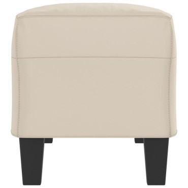 vidaXL Πάγκος Κρεμ 100x35x41cm από Ύφασμα Μικροϊνών 1 τεμ.