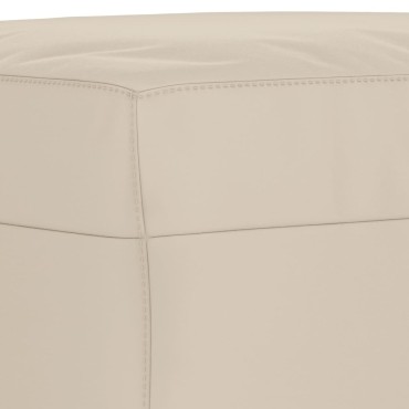 vidaXL Πάγκος Κρεμ 100x35x41cm από Ύφασμα Μικροϊνών 1 τεμ.