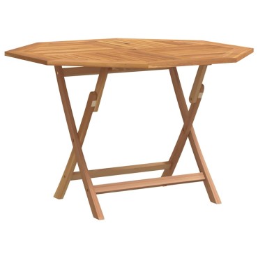 vidaXL Τραπέζι Κήπου Πτυσσόμενο 110x110x75cm Μασίφ Ξύλο Teak 1 τεμ.