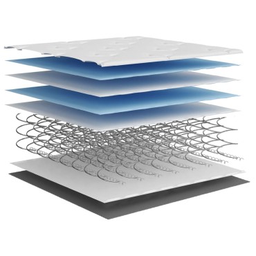 vidaXL Στρώμα με Pocket Springs Μεσαία Σκληρότητα 140x190cm 1 τεμ. - Διπλό