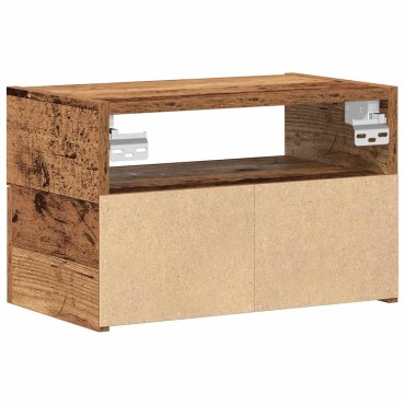 vidaXL Κομοδίνο Επιτοίχιο Όψη Παλαιού Ξύλου 45x26x28,5cm 1 τεμ.