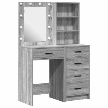 vidaXL Τραπέζι περιποίησης 2 τεμ. Γκρι 50x41x135 εκ