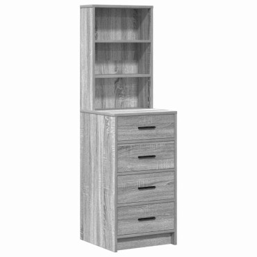 vidaXL Τραπέζι περιποίησης 2 τεμ. Γκρι 50x41x135 εκ
