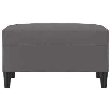 vidaXL Υποπόδιο Γκρι 70x55x41cm από Συνθετικό Δέρμα 1 τεμ.