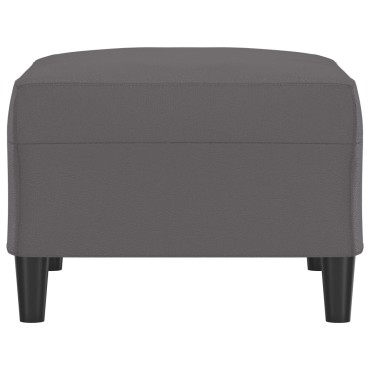 vidaXL Υποπόδιο Γκρι 70x55x41cm από Συνθετικό Δέρμα 1 τεμ.
