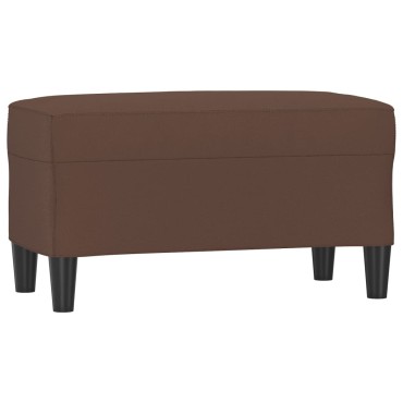 vidaXL Πάγκος Καφέ 70x35x41cm από Συνθετικό Δέρμα 1 τεμ.