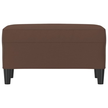 vidaXL Πάγκος Καφέ 70x35x41cm από Συνθετικό Δέρμα 1 τεμ.