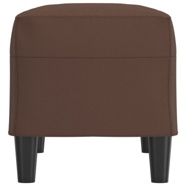 vidaXL Πάγκος Καφέ 70x35x41cm από Συνθετικό Δέρμα 1 τεμ.
