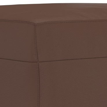 vidaXL Πάγκος Καφέ 70x35x41cm από Συνθετικό Δέρμα 1 τεμ.