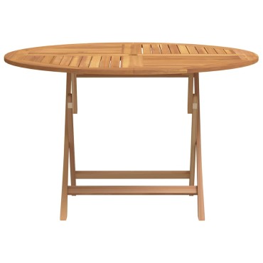 vidaXL Τραπέζι Κήπου Πτυσσόμενο 110x75cm Μασίφ Ξύλο Teak 1 τεμ.