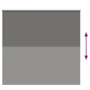 vidaXL Roller Blind Blackout γκρί 150x150 cm Πλάτος υφάσματος 146,6cm
