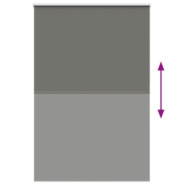 vidaXL Roller Blind Blackout γκρί 150x230 cm Πλάτος υφάσματος 146,6cm