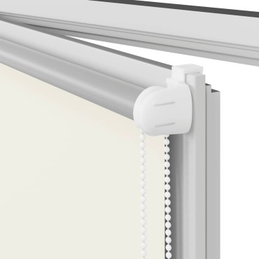 vidaXL Ρολέρ Μπλακάουτ Υπόλευκη 90x175 εκ. Πλάτος υφάσματος 85,7 εκ.