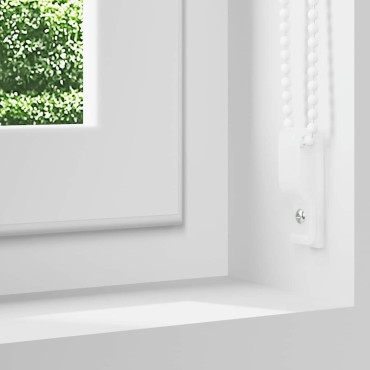 vidaXL Ρολέρ Μπλακάουτ Υπόλευκη 135x210 εκ. Πλάτος υφάσματος 131,6εκ.
