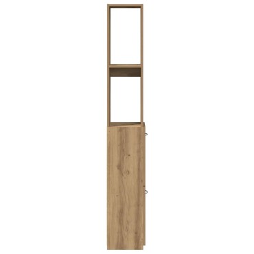 vidaXL Ντουλάπι μπάνιου Δρυς τεχνίτης 25x25x170cm Κατασκευασμένο ξύλο
