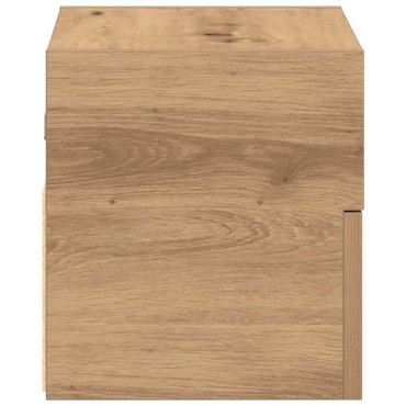 vidaXL Κομοδίνο Επιτοίχιο Αρτισιανή Δρυς 45x26x28,5cm 1 τεμ.