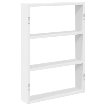 vidaXL Ράφι Τοίχου Λευκό 43x9x60cm από Επεξεργασμένο Ξύλο 1 τεμ.
