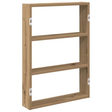 vidaXL Ράφι τοίχου Artisan Oak 43x9x60cm Κατασκευασμένο ξύλο 1 τεμ.