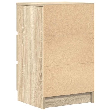vidaXL Κομοδίνο με 3 συρτάρια Sonoma Δρυς 39x35x65cm 1 τεμ.