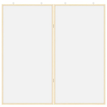 vidaXL Πίνακας Ενημερώσεων 100 x 100 x 1,4 εκ. Μασίφ ξύλο πεύκου Λευκό